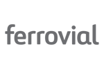 Ferrovial Construction grayscale logo - a top ANZ contractor using HammerTech's construction safety intelligence software