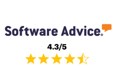 Software Advice logo and 4.5 star rating for HammerTech's construction safety intelligence software platform.