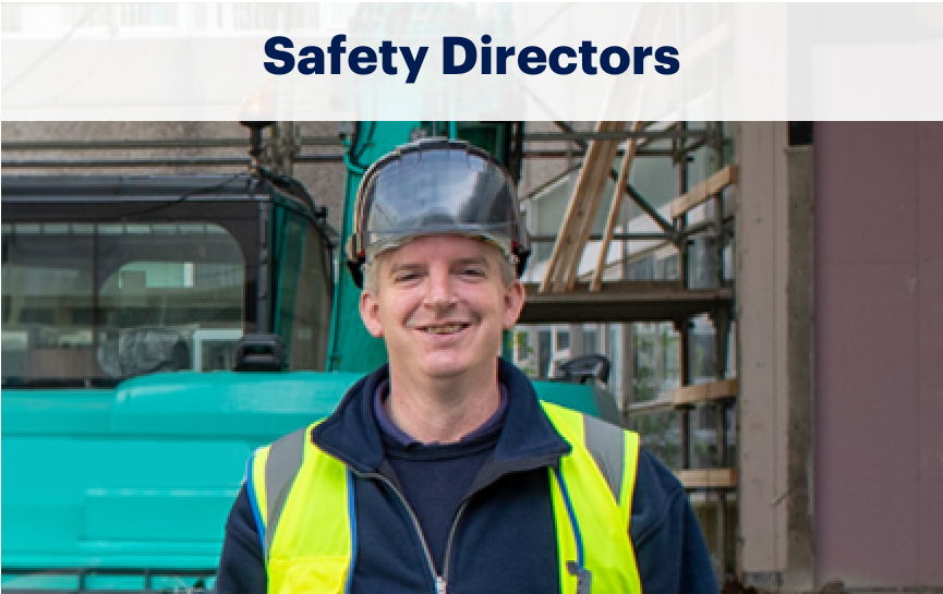 An image of a safety director who represents other safety directors at main contractors looking into HammerTech's construction safety intelligence.